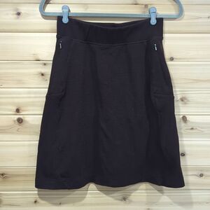 Ibex Womens Skirt XS Brown Wool Blend Skirt